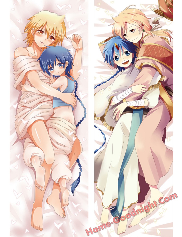 Alladin and Alibaba Saluja - Magi The Labyrinth of Magic Male Japanese anime body pillow anime hugging pillow case